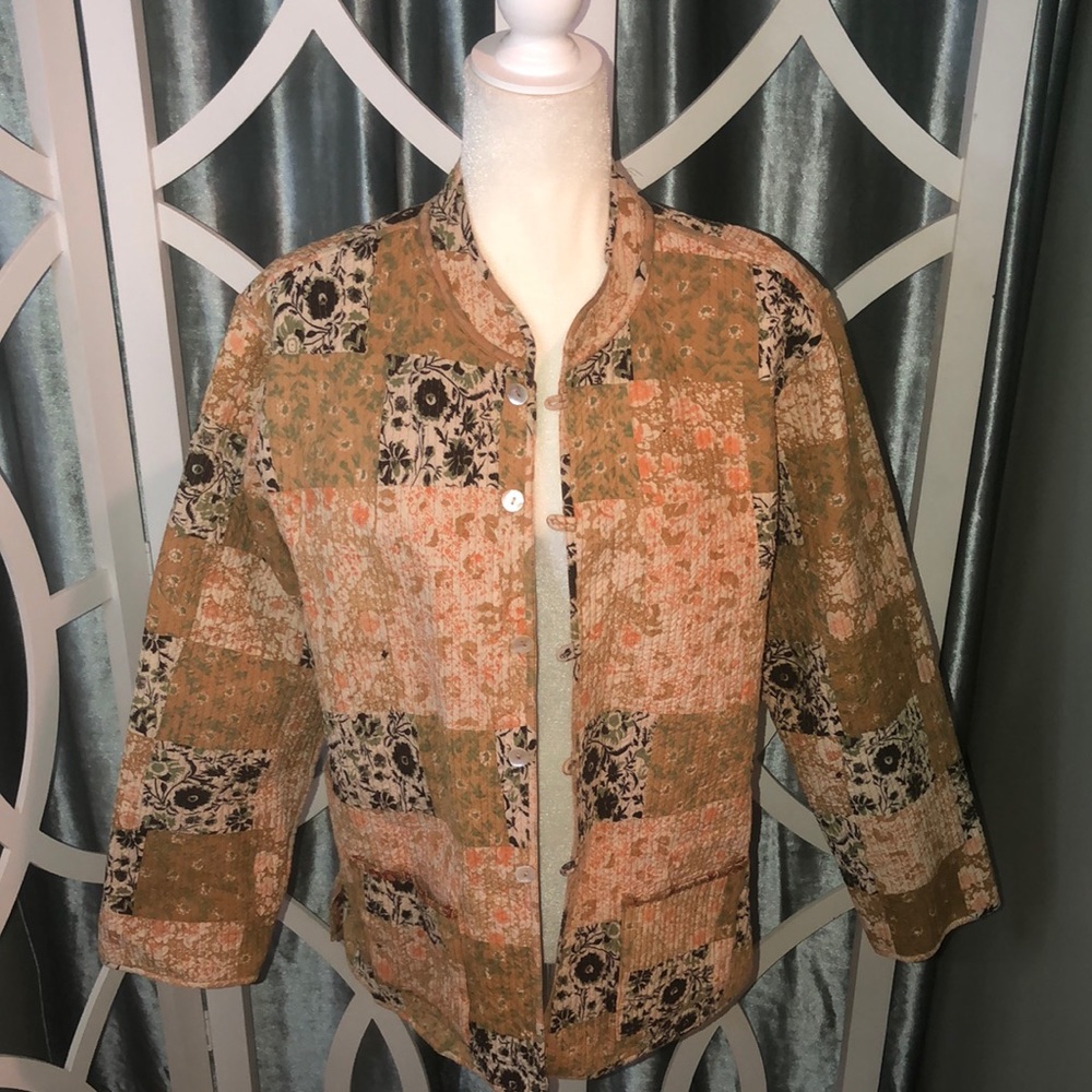 Reversible Cottagecore Quilted Lightweight Jacket - image 1